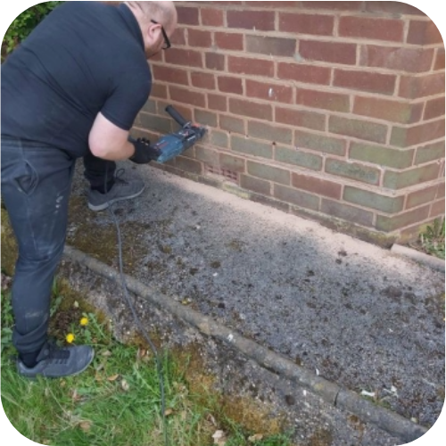 Dryrod Experts in Walsall treating rising damp